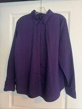 Worthington Deep Purple women’s Button-Down Shirt